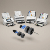 Epson Kit II roller assembly (part B12B819671) shown in exploded view, surrounded by the WorkForce ES-400 II, ES-500W II, ES-580W, DS-535, DS-575W II, DS-730N, DS-770 II, DS-790WN, and RapidReceipt RR-600W document scanners